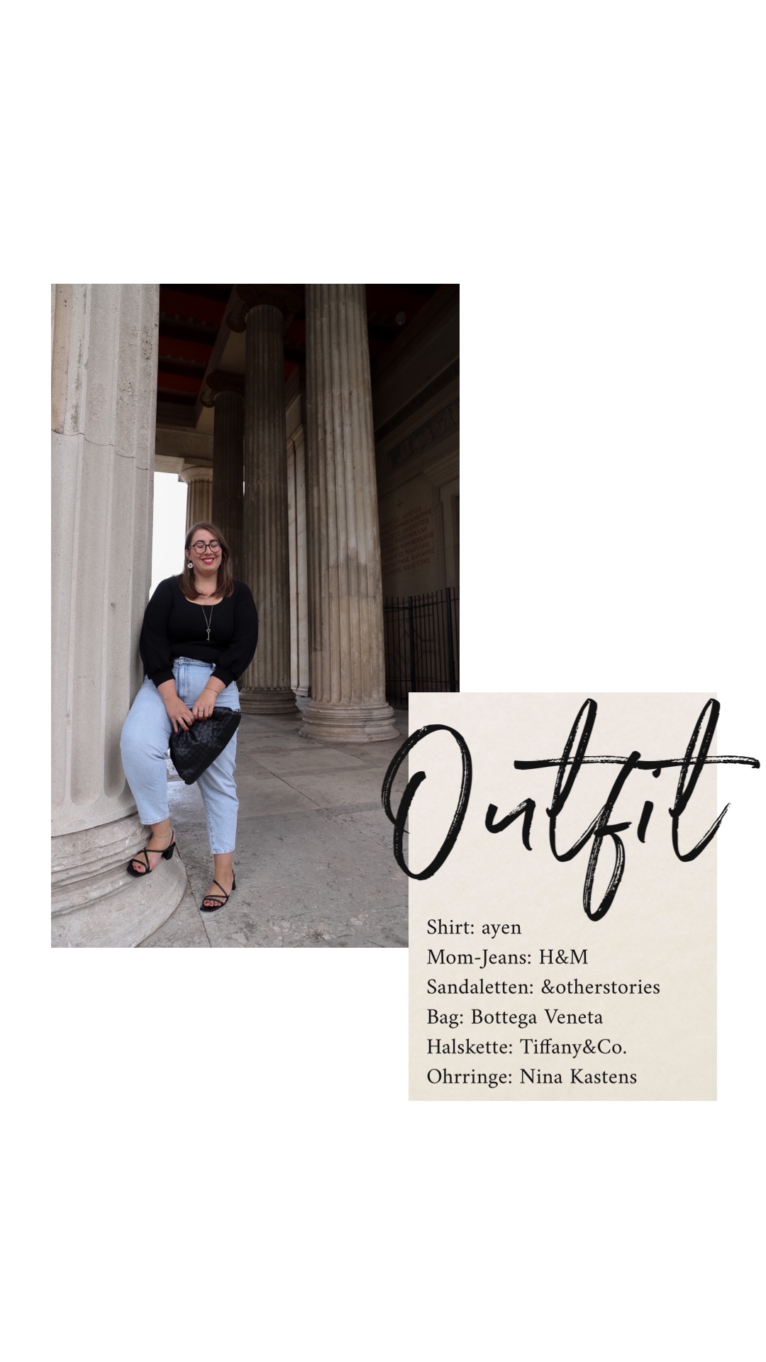 Daily-Uniform-Nie-wieder-nichts-anzuziehen-Minimalistischer-Casual-Look-Ayen-Shirt-Momjeans-Bottega-Veneta-Pouch-misssuzieloves-Susanne-Heidebach-Königsplatz-Plussizeblogger-Germany